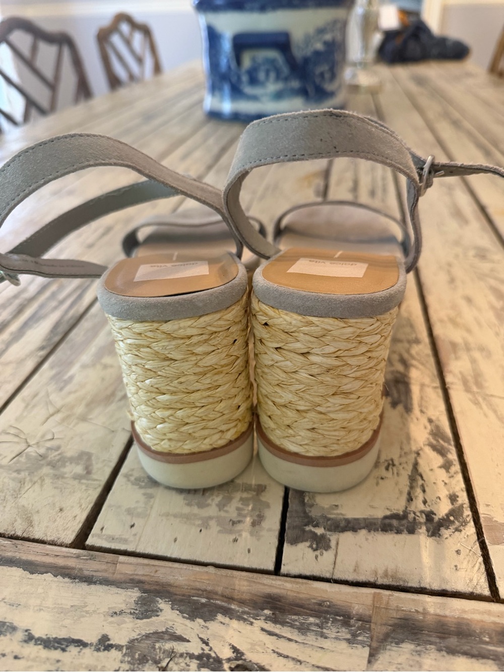 dolce vita espadrille wedge grey suede - Picture 3 of 3